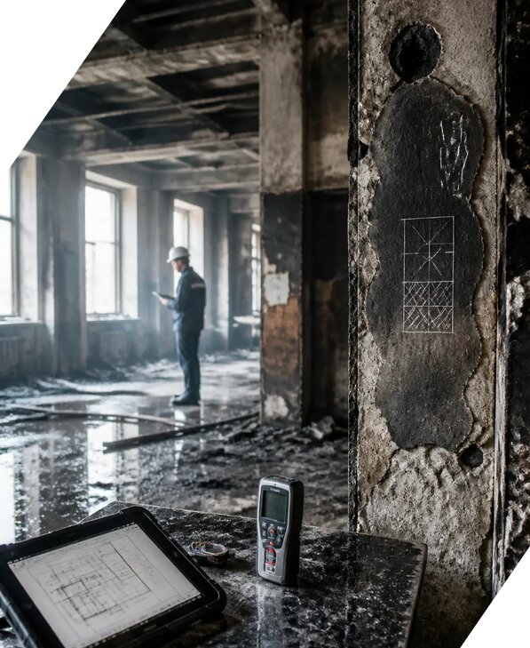 Обследование зданий после пожара в Анапе от 15576 р. | ЭкспертизаРоссия