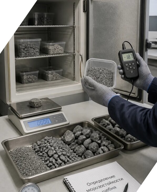Определение морозостойкости щебня в Анапе от 3634 р. | ЭкспертизаРоссия