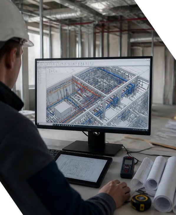 Создание BIM модели инженерных сетей для объектов в Анапе